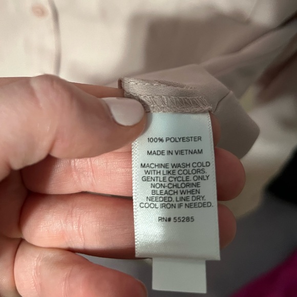 V NECK BUTTON DOWN - Picture 5 of 5